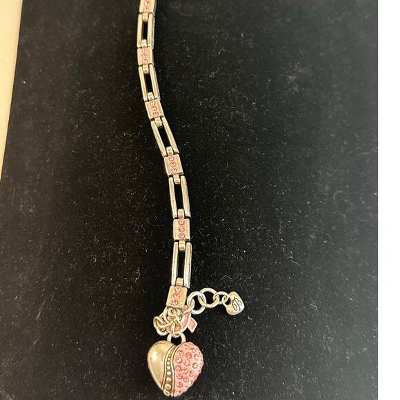 Brighton Power of Pink Breast Cancer Awareness heart bracelet - Picture 3 of 6